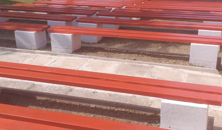 Vybudovanie hľadiska na amfiteátri v Pôtri, 6/2022.