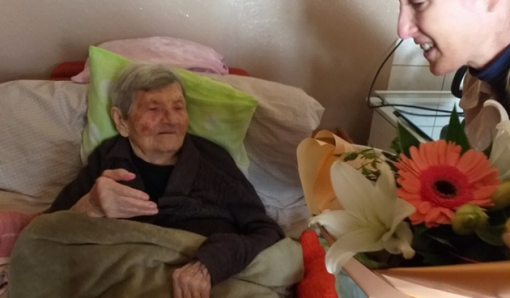 Mimoriadne jubileum, pani Anna Kovárová, 99 rokov.