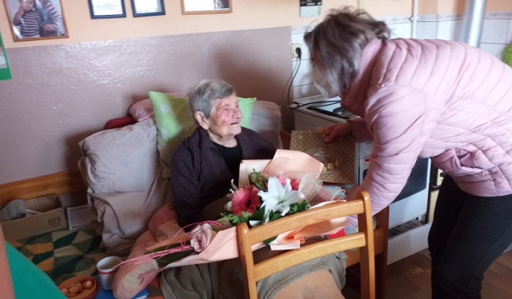 Mimoriadne jubileum, pani Anna Kovárová, 99 rokov.