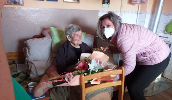 Mimoriadne jubileum, pani Anna Kovárová, 99 rokov.