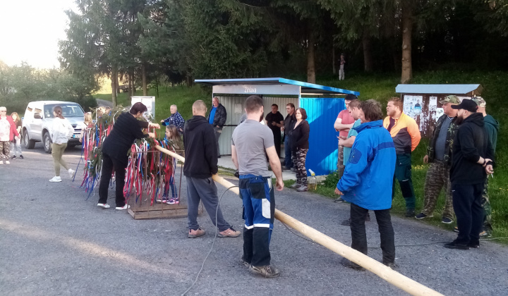 Stavanie mája v Žihľave, 30.04.2023.