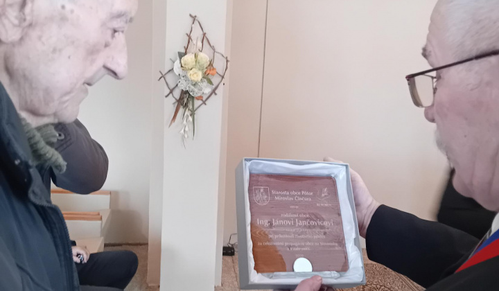 Slávnostné prijatie a udelenie čestného uznania Ing. Jánovi Jančovicovi.