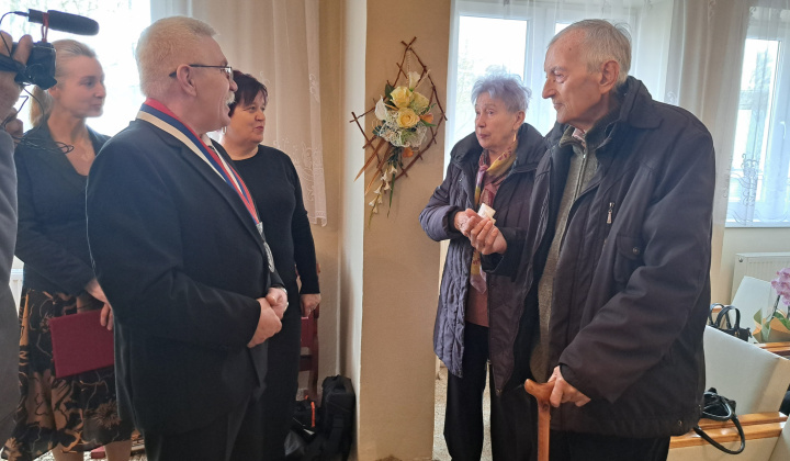 Slávnostné prijatie a udelenie čestného uznania Ing. Jánovi Jančovicovi.