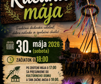 Aktuality / Pozvánka. MOMS v Žihľave v spolupráci s OcÚ Pôtor pozývajú na Majáles - Batôžkový bál. 30.5.2026. Predchádzať mu bude rúcanie mája o 17 hod. - foto