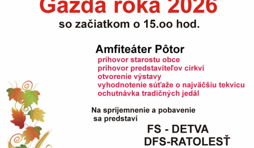 Gazda roka 2026 