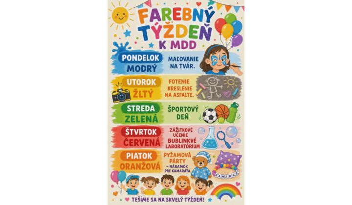 Farebný týždeň k MDD.