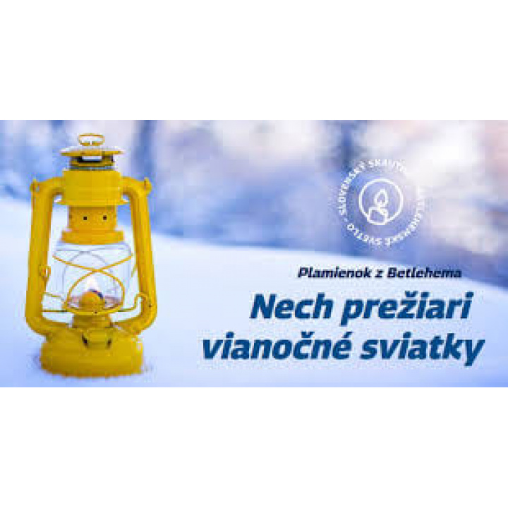 Pozývame všetkých na prijatie Betlehemského svetla v našej obci, 21.12.2025 o 14hod. pri OcÚ Pôtor.